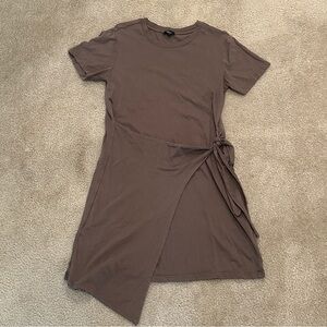 Asymmetrical Tie Front Dress
